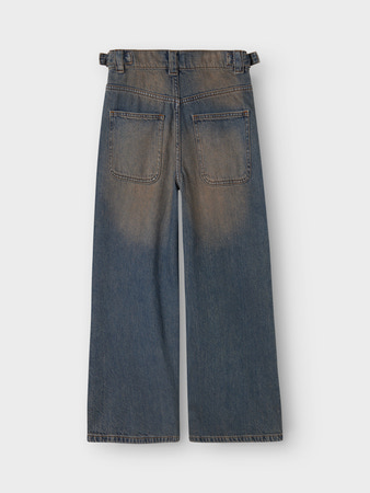 NAME IT KIDS - NKF BELLA SKATER BUCKLE JEANS 4014-DM K - Vintage Dark Blue Denim