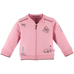 Baby Face - girls cardigan - CANDY PINK