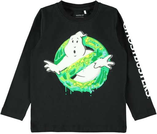 NAME IT MINI - NMM GHOSTBUSTERS VILLI LS TOP LIC - Black