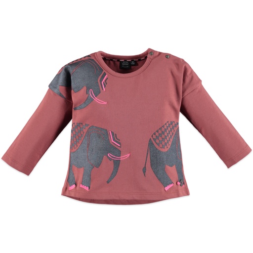 [8720008182318] Babyface - girls t-shirt long sleeve - dusty rose - BBE20308672