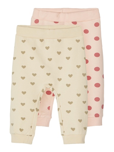 NAME IT BABY - NBF TINNE 2P LIGHT SWEAT PANT UNB - Peach Whip
