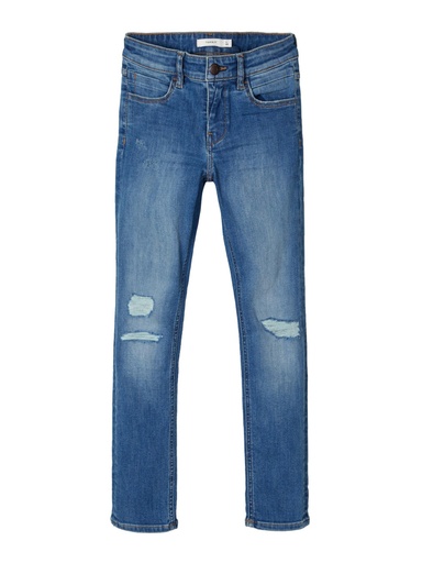 [5714508897684] NAME IT KIDS - NKM THEO DNMBATIN 2386 PANT BET - Medium Blue Denim