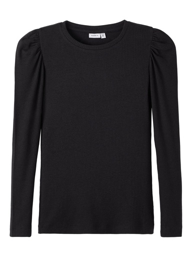 NAME IT KIDS - NKF KABEXI LS SLIM TOP NOOS - Black