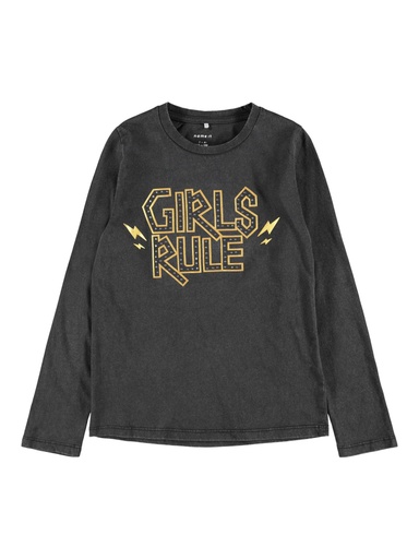 NAME IT KIDS - NKF NEBEL LS TOP - Black