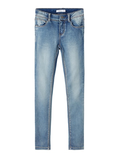 NAME IT KIDS - NKF POLLY SKINNY SWE JEANS 1165-TH NOOS - Medium Blue Denim