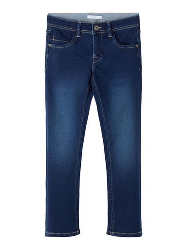 NAME IT KIDS - NKM THEO DNMTAX PANT NOOS - Dark Blue Denim