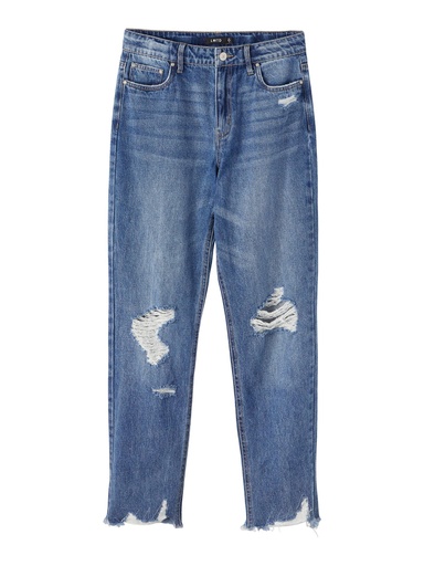 LMTD - NLF KRICKIZZA DNM HW MOM PANT - Medium Blue Denim