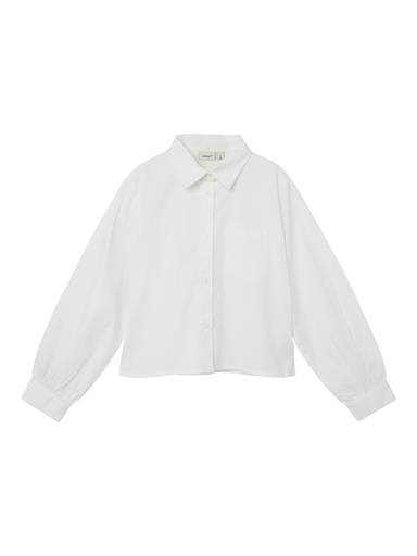 NAME IT KIDS - NKF BEFRED LS SHORT SHIRT NOOS - Bright White