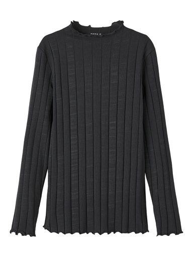 NAME IT KIDS - NKF NOLINE LS SLIM TOP NOOS - Black
