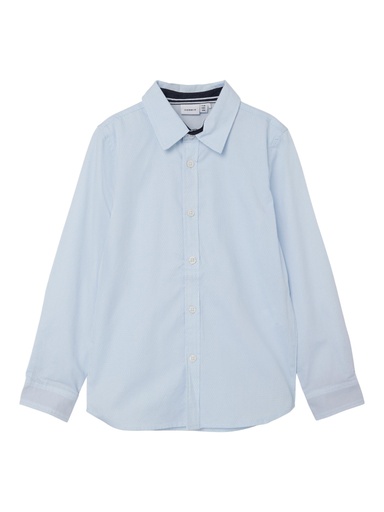 NAME IT KIDS - NKM NISA LS SHIRT NOOS - Dusty Blue STRIPE