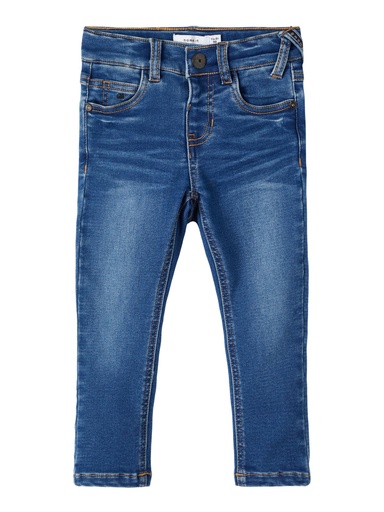 NAME IT MINI - NMM SILAS DNMTOBO 2692 SWE PANT NOOS - Medium Blue Denim
