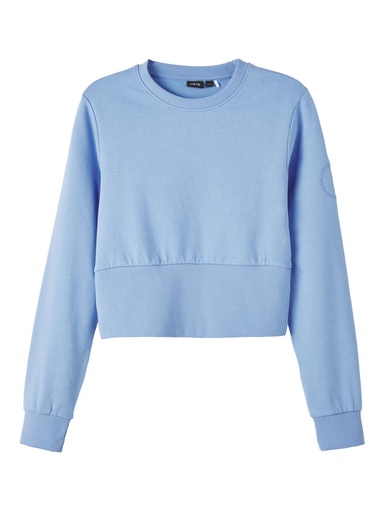 LMTD - NLFTRILL LS BRU CROP SWEAT - Grapemist