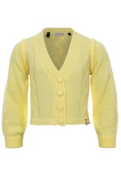 Looxs - 10Sixteen knitted cardigan - BRIGHT YELLOW - 2301-5305-513