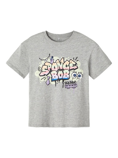 NAME IT KIDS - NKN FYF SPONGEBOB SS TOP CPLG - Grey Melange