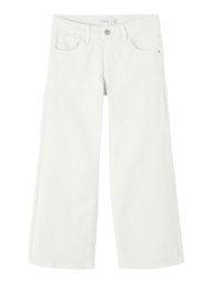 NAME IT KIDS - NKF ROSE WIDE TWI PANT 1115-TP NOOS - Bright White