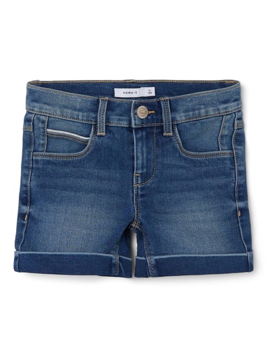 NAME IT KIDS - NKF SALLI SLIM DNM SHORTS 6470-TX NOOS - Medium Blue Denim