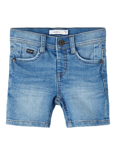 NAME IT MINI - NMM SOFUS DNMTHRIS LONG SHORTS TB - Medium Blue Denim