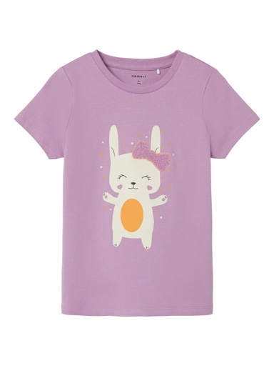 NAME IT MINI - NMF HILDE SS TOP PB - Smoky Grape