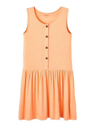 NAME IT KIDS - NKF JULIA SL DRESS PB - Mock Orange