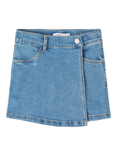 NAME IT KIDS - NKF LAILA BAGGY DNM SKORT 3012-YG H - Medium Blue Denim