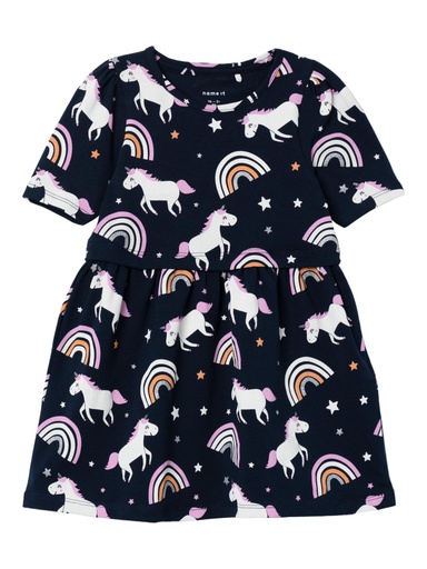 NAME IT MINI - NMF JIA SS DRESS PB - Dark Sapphire