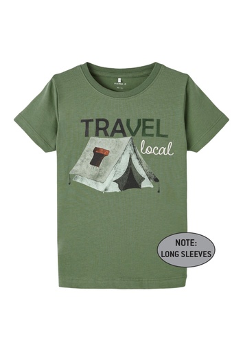 NAME IT MINI - NMM LUK LS TOP - Dill
