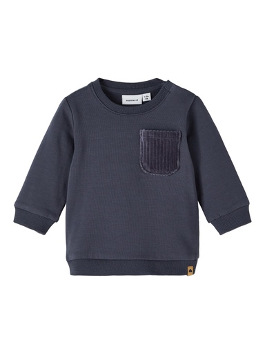 NAME IT BABY - NBM NASH LS SWEAT BRU - India Ink