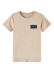 NAME IT KIDS - NKM NEFREDE SS TOP - Oxford Tan
