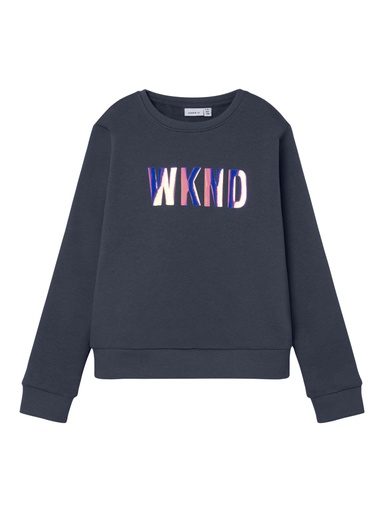 NAME IT KIDS - NKF OMIALISE LS SWEAT BRU - India Ink