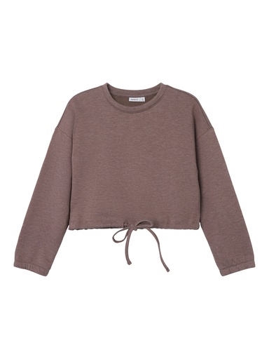 NAME IT KIDS - NKF RAMAJA LS SHORT LOOSE SWE BRU - Grape Shake