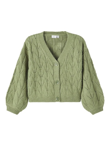 NAME IT KIDS - NKF OLIPA LS KNIT CARD - Oil Green