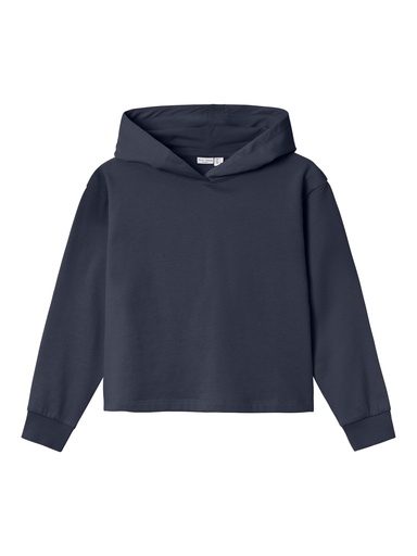 NAME IT KIDS - NKF VANITA LS SHORT BOXY SWEAT WH BRU R1 - Dark Sapphire