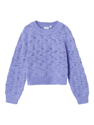 NAME IT KIDS - NKF TIKSEN LS SHORT KNIT - Easter Egg