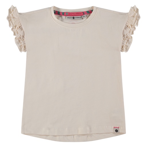 Babyface - girls shirt short sleeve - offwhite - BBE24108610