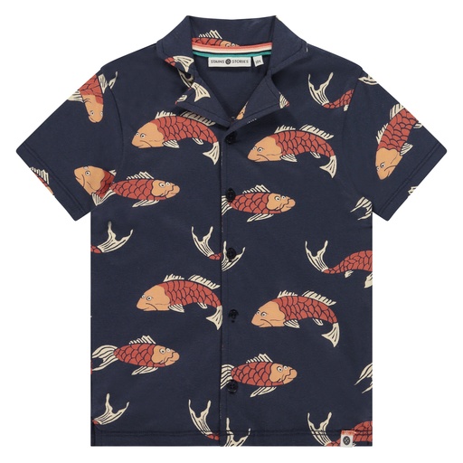 Babyface - boys shirt short sleeve - dark royal - BBE24107616