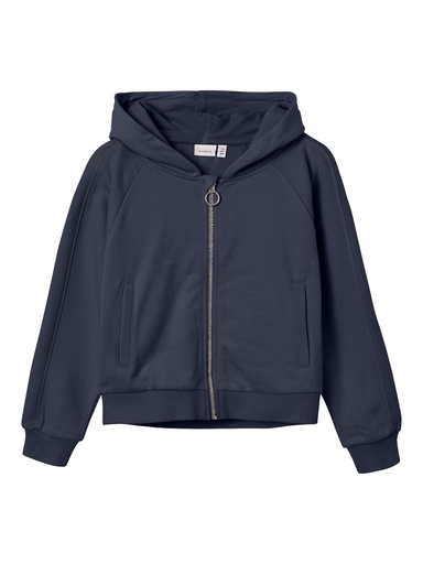 NAME IT KIDS - NKF TARIBBA LS SHORT SWEAT CARD WH BRU - Dark Sapphire