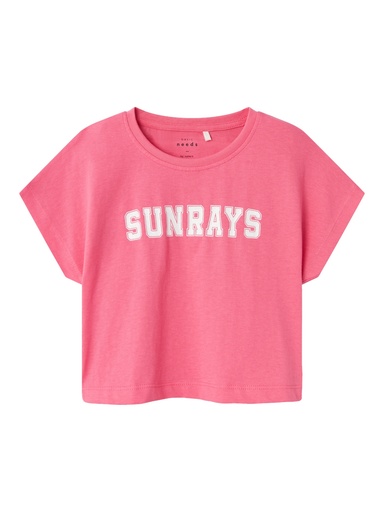 NAME IT KIDS - NKF VILMA CAPSL CROP TOP F1 NOOS - Camellia Rose