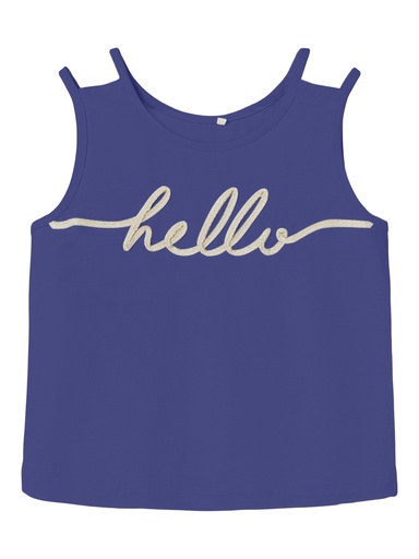 NAME IT KIDS - NKF FULRIKKA SS SHORT TOP - Clematis Blue