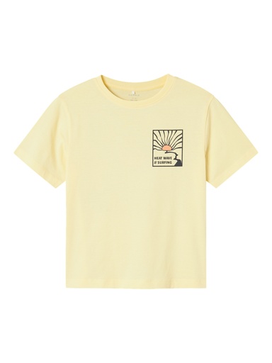 NAME IT KIDS - NKM HALIAM SS LOOSE TOP - Double Cream