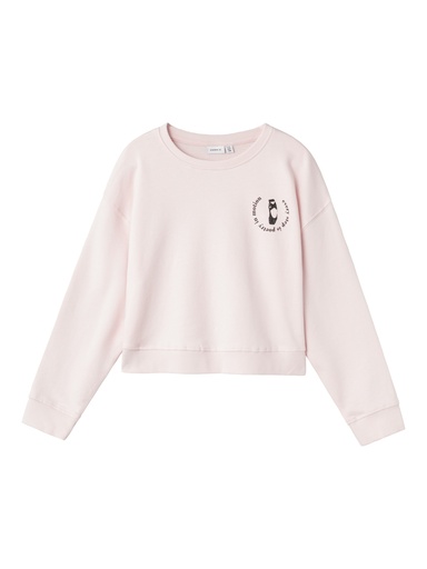 NAME IT KIDS - NKF LALULLE LS SHORT BOXY SWEAT UNB BOX - Festival Bloom