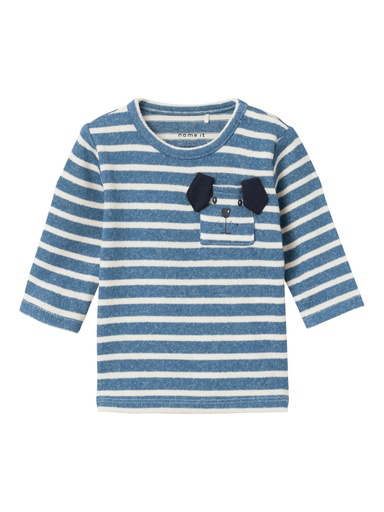 NAME IT BABY - NBM KADO LS TOP - Coronet Blue
