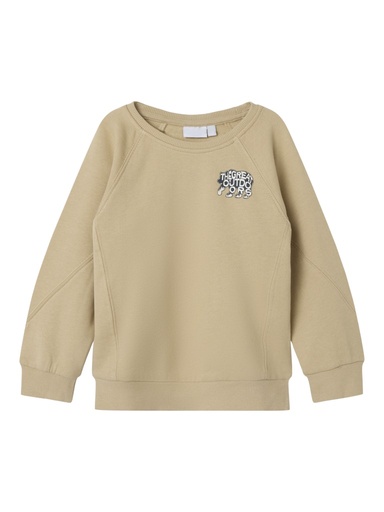 NAME IT MINI - NMM OBANNO LS LOOSE SWEAT BRU PB - Irish Cream