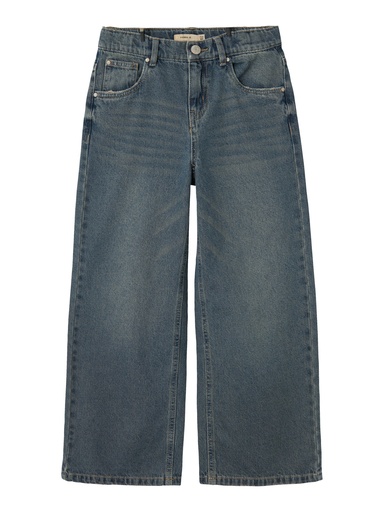 NAME IT KIDS - NKF BELLA SKATER WIDE JEANS 1896-ZD R - Dark Blue Denim Vintage