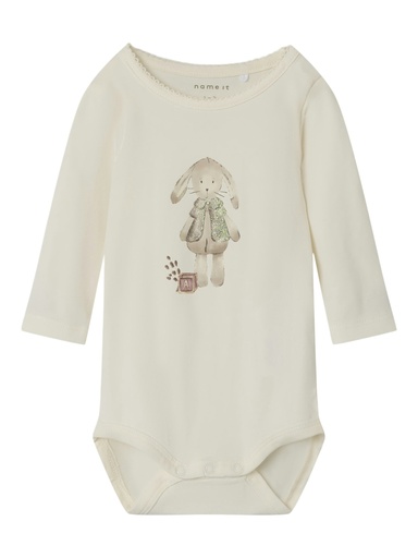 NAME IT BABY - NBF RABBITTA LS BODY BOX - Jet Stream
