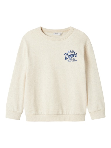 NAME IT KIDS - NKM RIMIA LS RLX SWEAT BRU - Peyote Melange