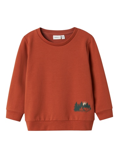 NAME IT MINI - NMM LAVA SWEAT UNB - Baked Clay