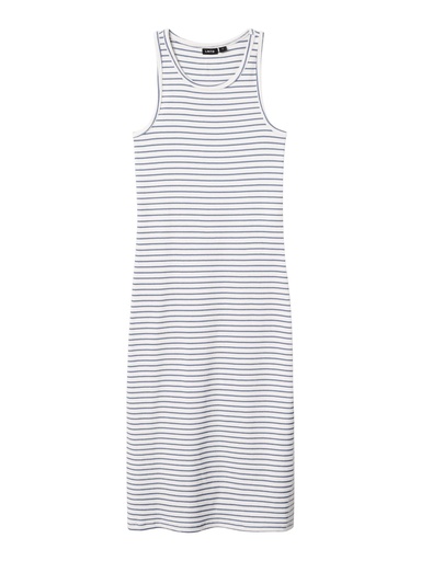 LMTD - NLF HINAJA SL MIDI TANK DRESS - Wild Wind White Alyssum