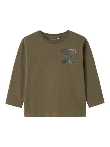 NAME IT MINI - NMM OJVER NREG LS TOP - Tea Leaf