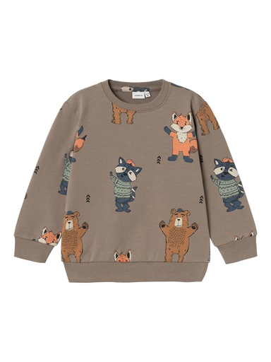 NAME IT MINI - NMM OLANDER NREG LIGHT SWEAT BRU - Leafless Tree
