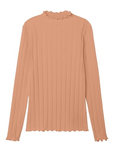 NAME IT KIDS - NKF NOLINE LS SLIM TOP NOOS - Peach Bloom